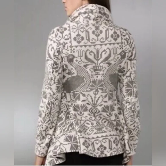 Free People 100 percent cotton rare peacock swing jacket size small - Picture 2 of 9